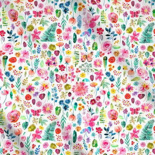 Meterware Frühling Botanisch Pflazen