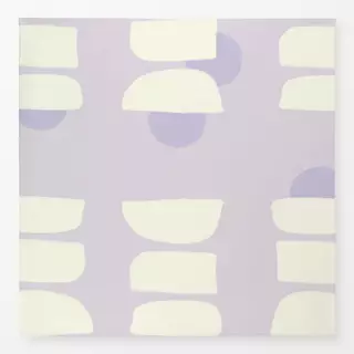Tischdecke Hygge Abstrakt Lila Creme