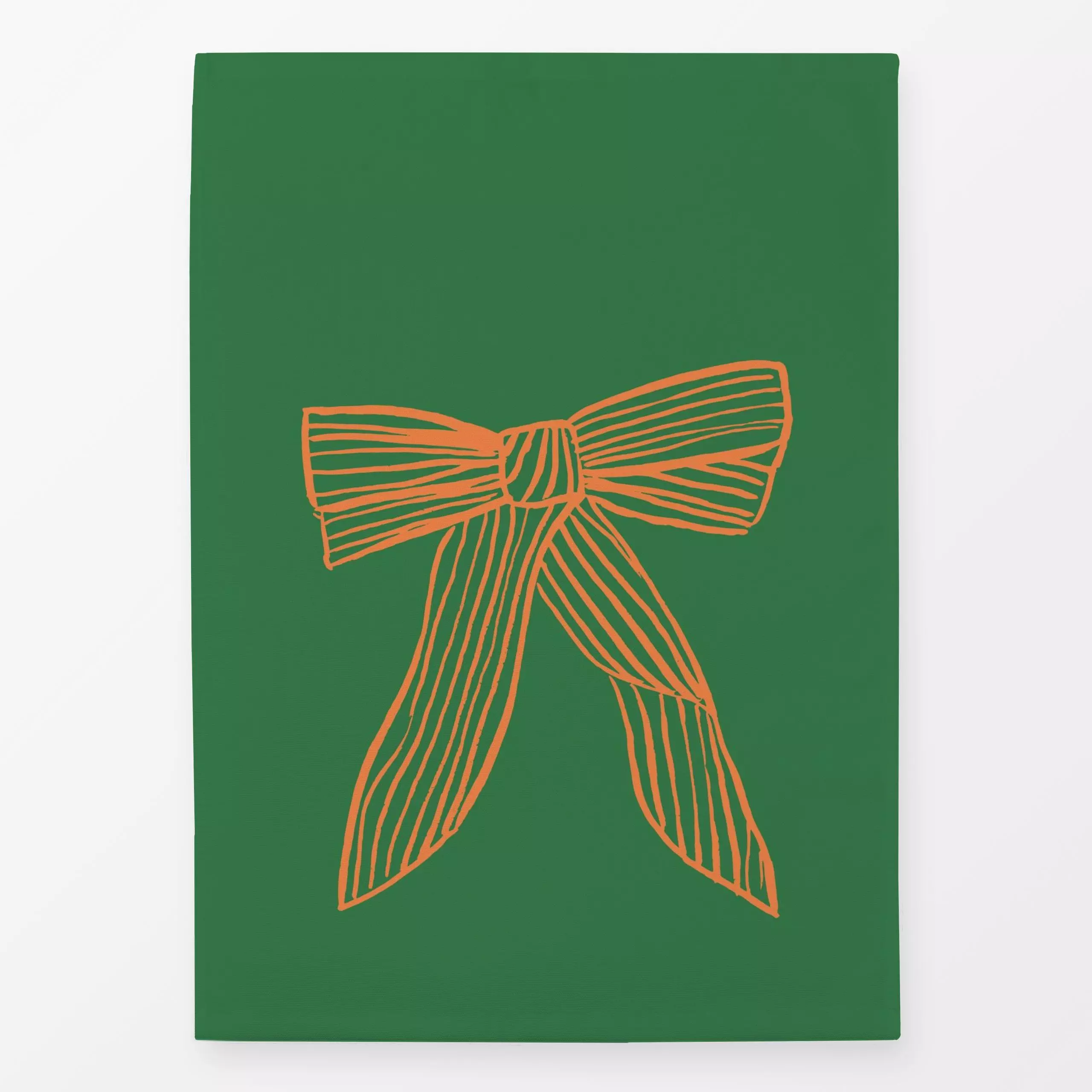 Geschirrtücher Schleife orange grün - Weihnachten, Anlässe - von „Kruth Design"; Weihnachten, bunt, Geschenk, weihnachtlich,...