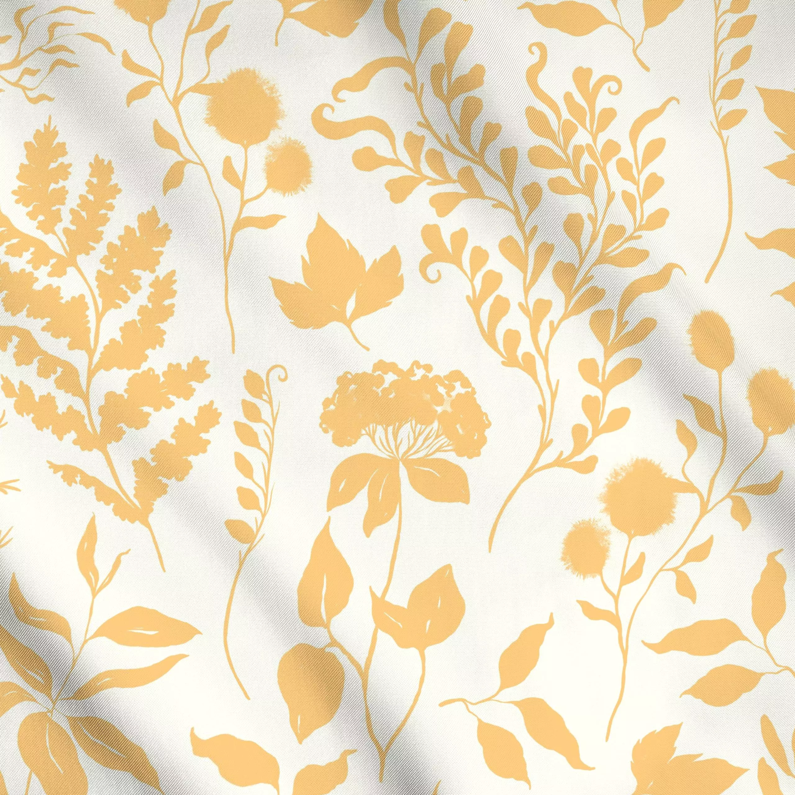 Meterware Sommerblumen Gelb Creme - Blumen & Florales, Sommer - von „Monika Strigel"; creme, Wildblumen, Sonne, beige, gelb,...