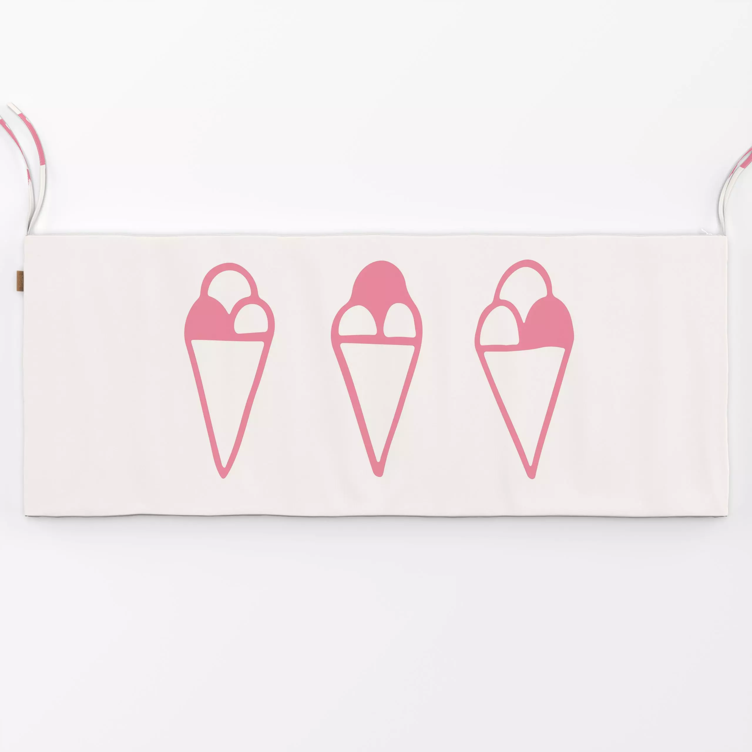 Bankauflage Ice Cream pink beige panel - Kinderzimmer & Motive für Kinder, Sommer, Küche, Essen & Trinken - von „Kathrin Woo...