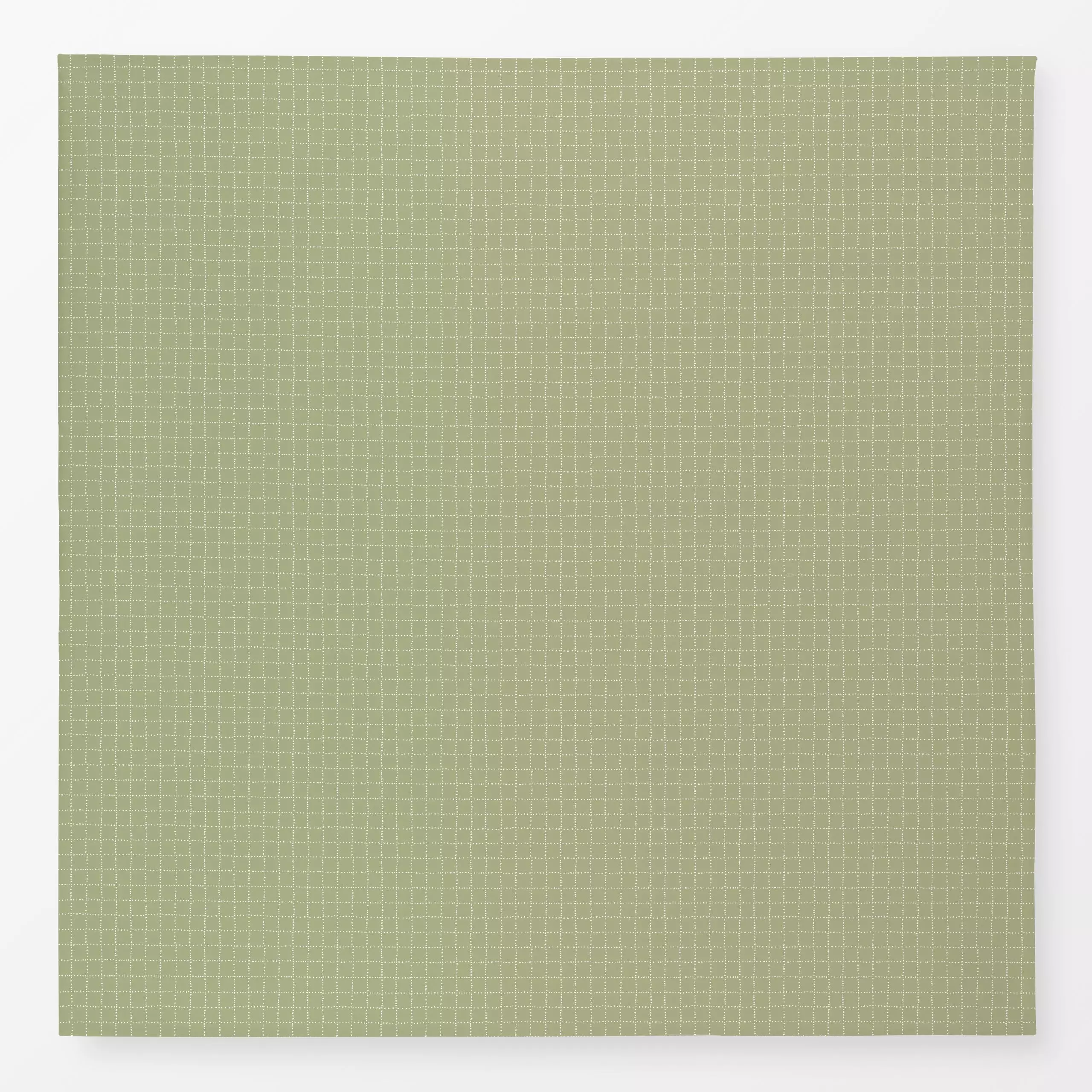 Tischdecke Dotty Grid grün - Symbole & Muster - von „Kathrin Woo"; Muster, abstrakt, kleingemustert, Hygge, modern, pattern,...