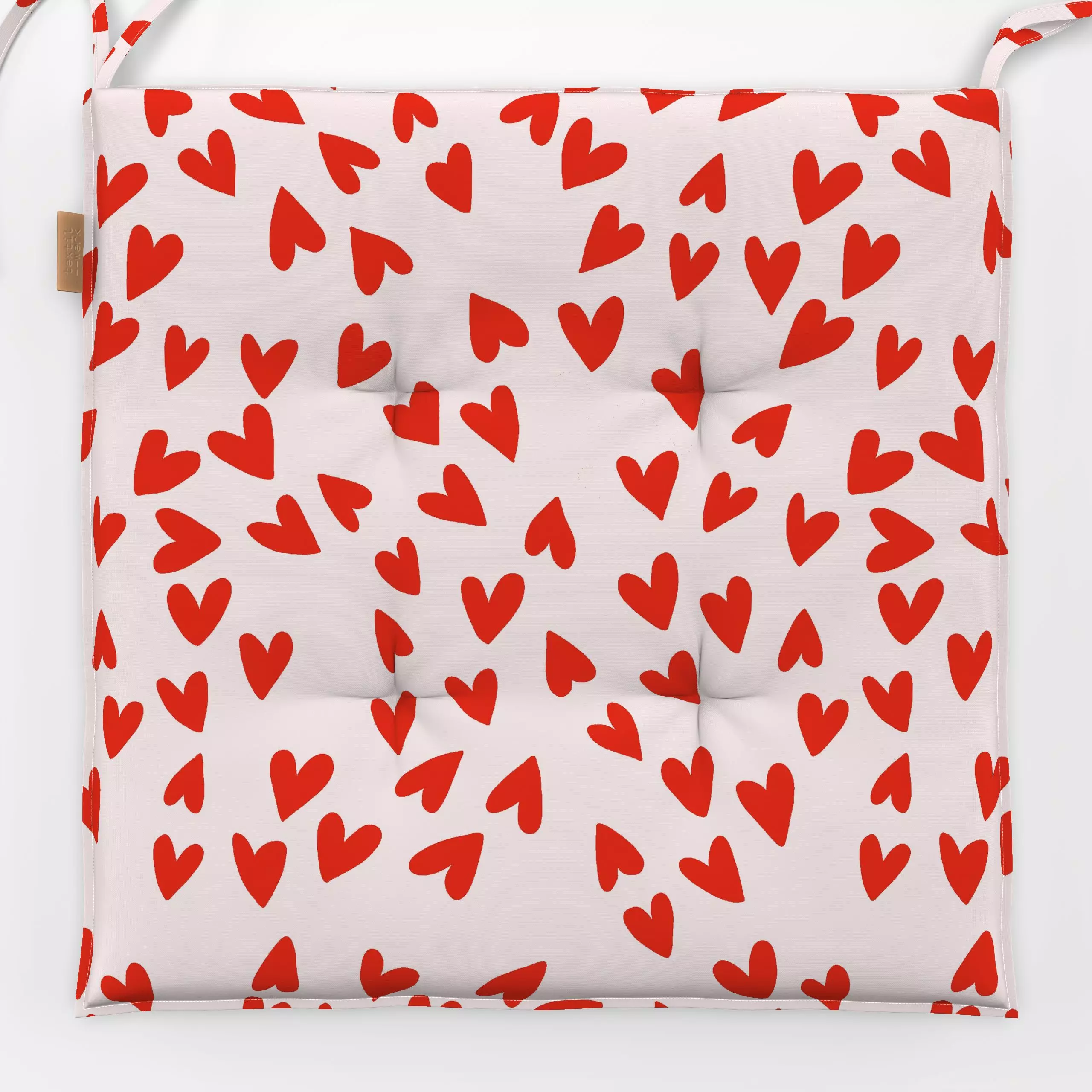 Sitzkissen Wilde Herzen Rosa Rot - Liebe, Romantik & Pride, Symbole & Muster, Anlässe - von „Studio Kesse"; Love, Herzen, Va...