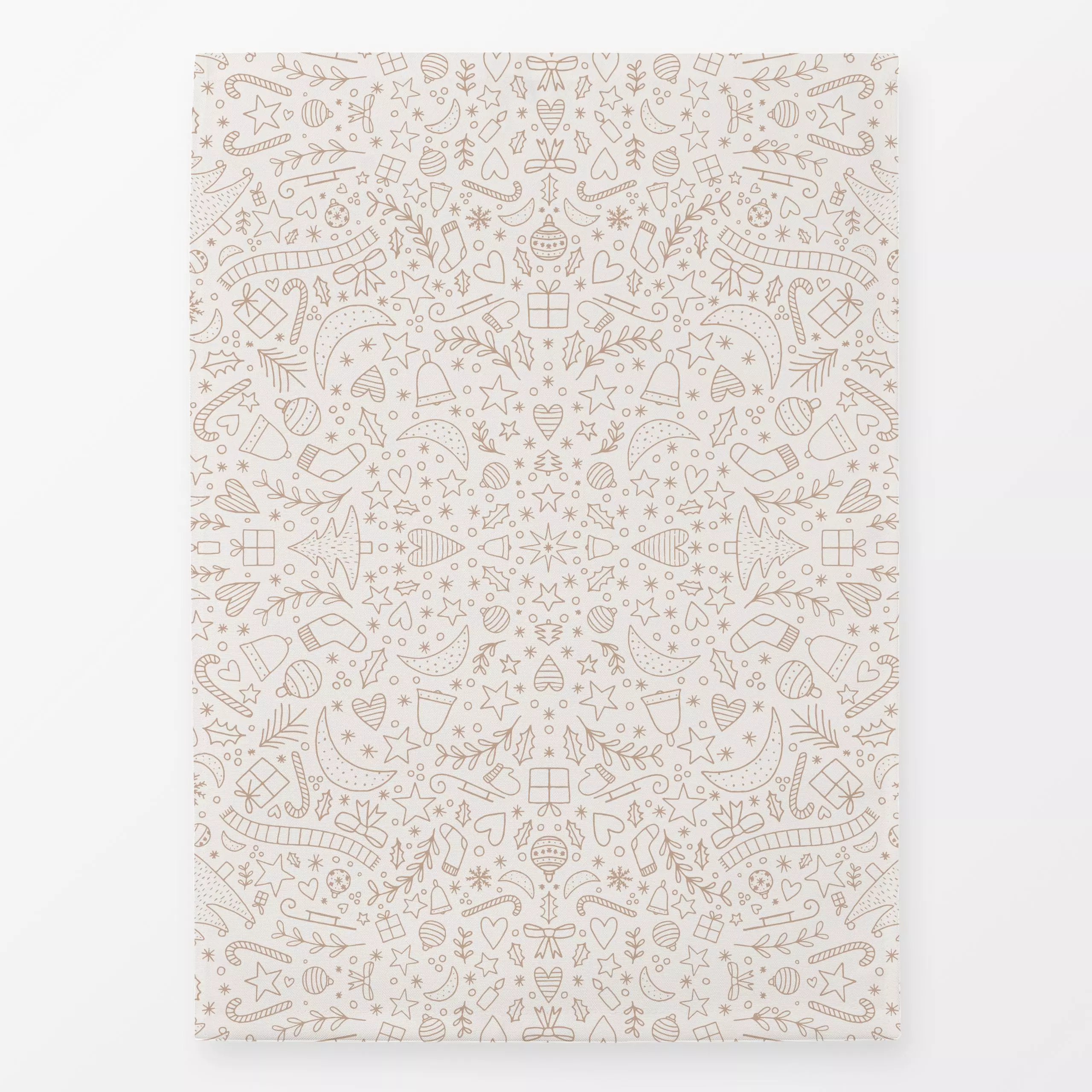 Geschirrtücher Winter Icons light brown beige - Weihnachten, Winter, Symbole & Muster - von „Kathrin Woo"; Muster, Hygge, We...