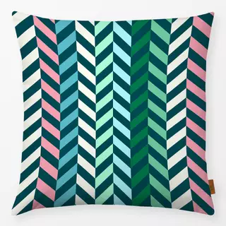 Kissen Farbfreude Chevron 1