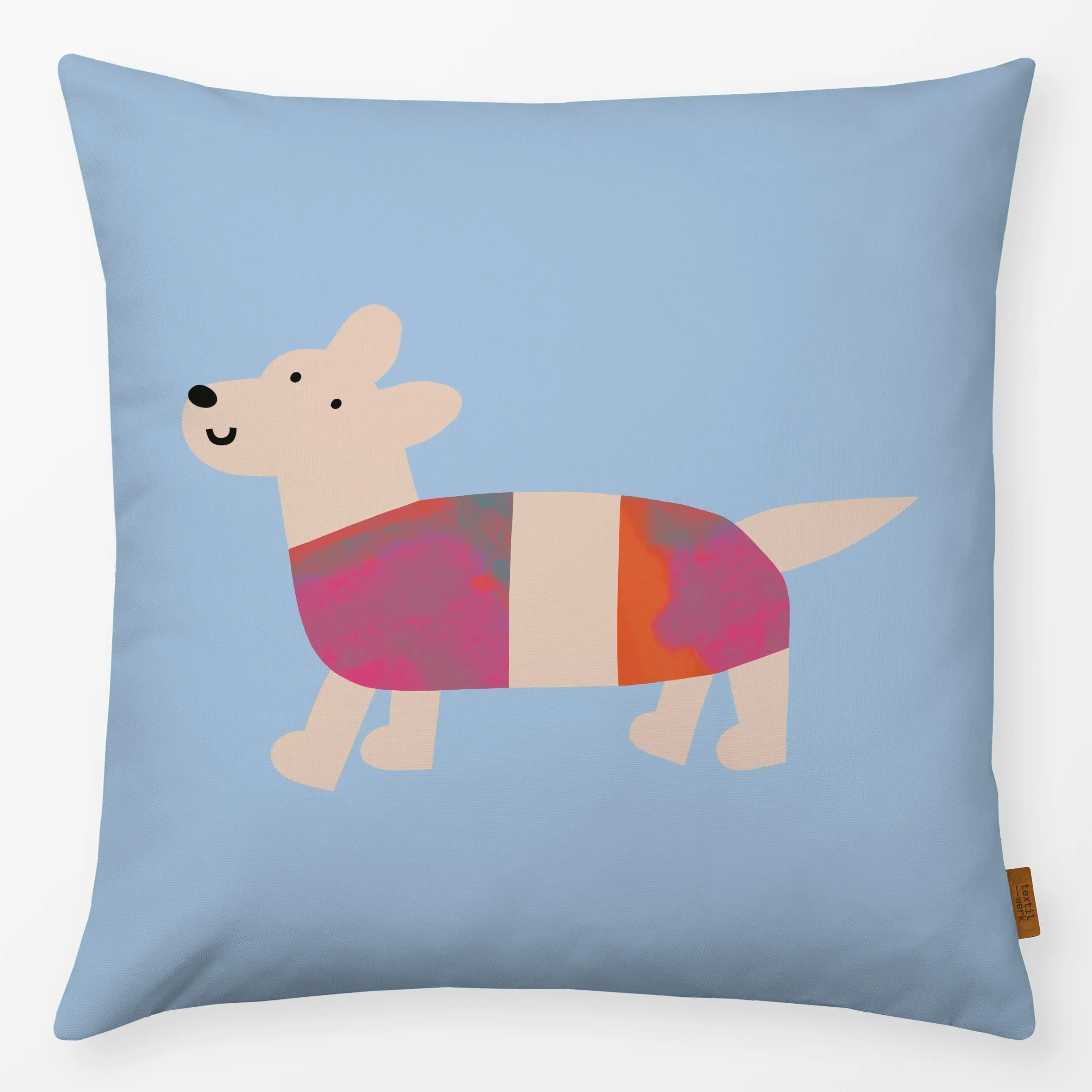 Kissen Dackel - Kinderzimmer & Motive für Kinder, Tiere - von „Jane Holtewert"; Illustration, Kinder, Hund, Tiere, Kinderzim...