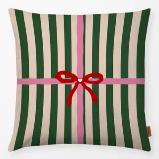 Kissen Geschenk Auf Streifen Grün