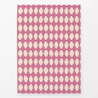 Geschirrtuch Bunte Bescherung - Raute Pink