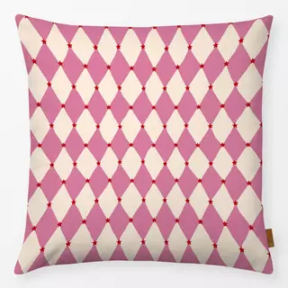 Kissen Bunte Bescherung - Raute Pink