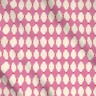 Meterware Bunte Bescherung - Raute Pink