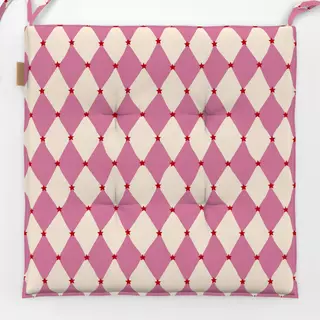 Sitzkissen Bunte Bescherung - Raute Pink