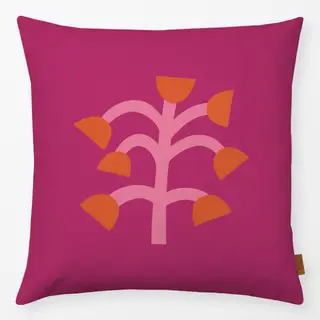 Kissen Wildblume Rosa-Orange