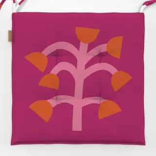 Sitzkissen Wildblume Rosa-Orange