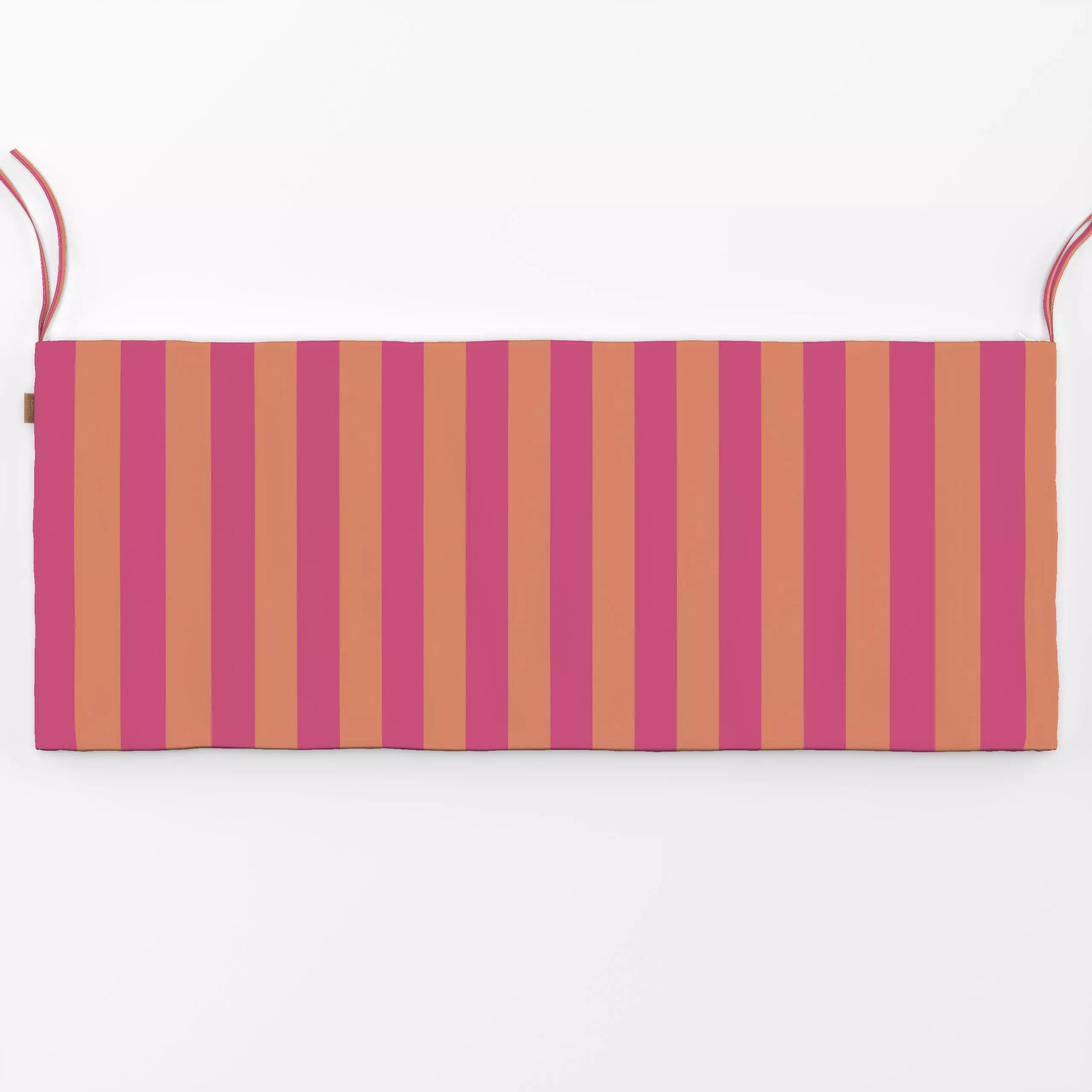 Bankauflage Streifen pink orange - Symbole & Muster - von „Andrea Liesert"; Muster, Streifen, Retro, Garten, farbenfroh, Blo...