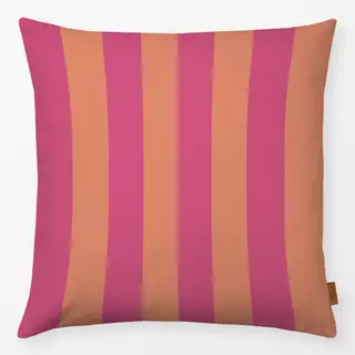 Kissen Streifen pink orange