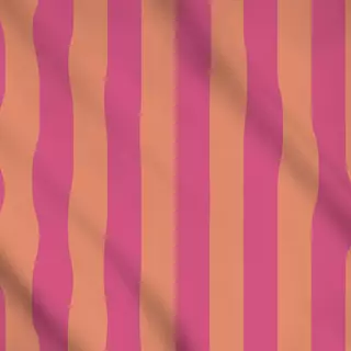 Meterware Streifen pink orange