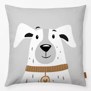 Kissen WUFF POLLY (hellgrau)