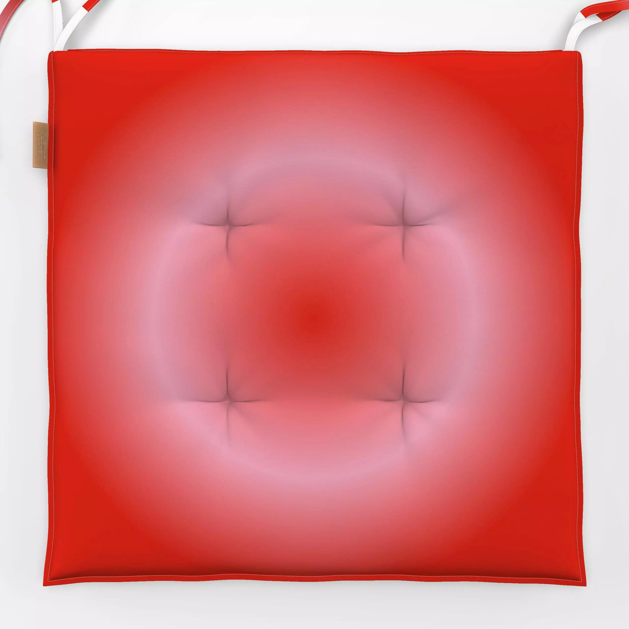 Sitzkissen Gradient Pink Red - Sommer, Symbole & Muster, Astronomie & Weltraum - von „textilwerk"; Illustration, Sommer, tre...
