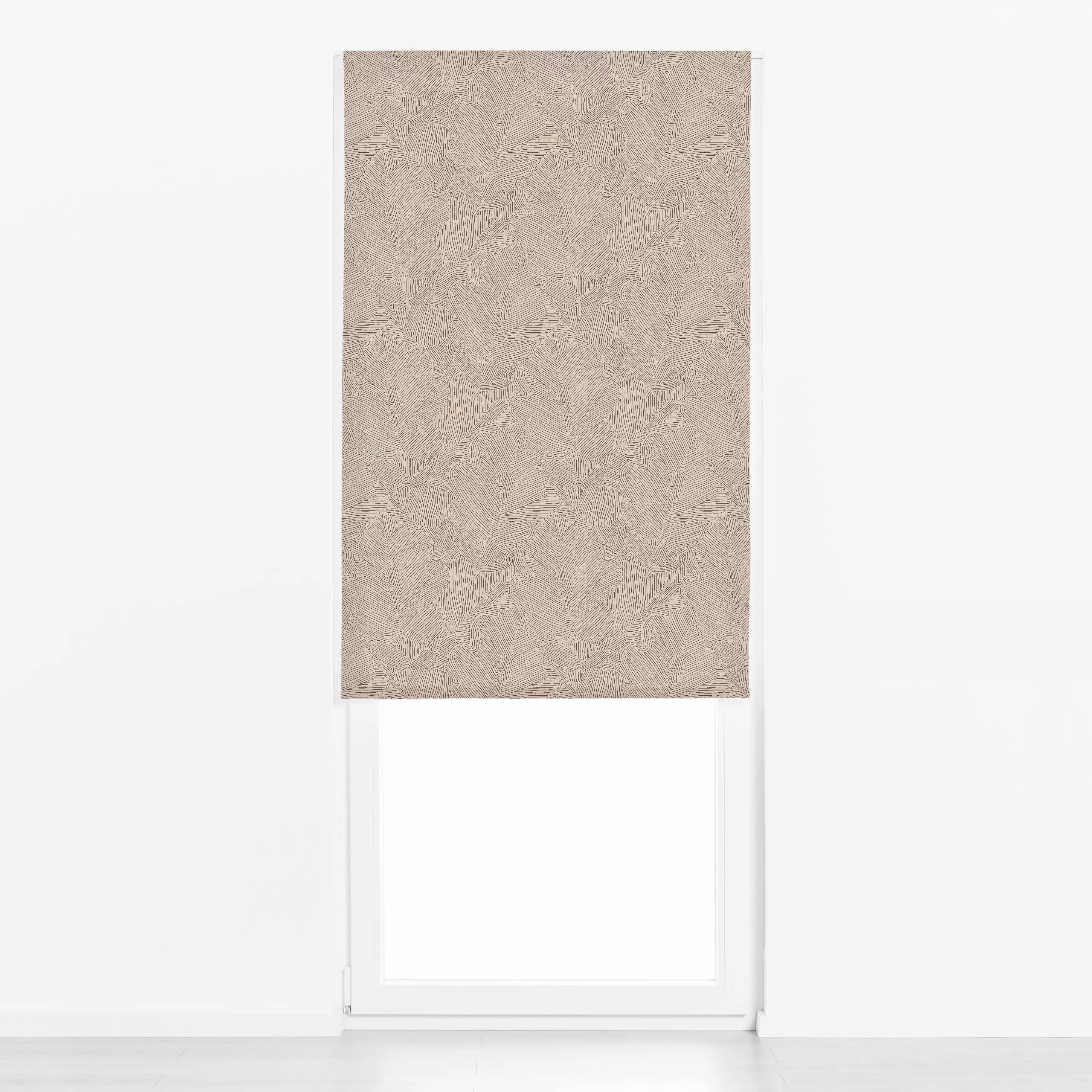 Raffrollo Organic Lines - Herbst, Symbole & Muster - von „Studio Kesse"; Natur, minimal, Linien, Herbst, Scandi, organisch, ...