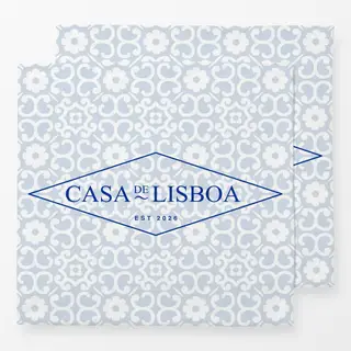 Servietten Azujelo Casa de Lisboa blau
