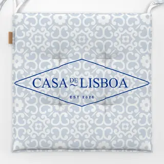 Sitzkissen Azujelo Casa de Lisboa blau