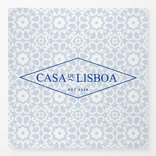 Tischdecke Azujelo Casa de Lisboa blau