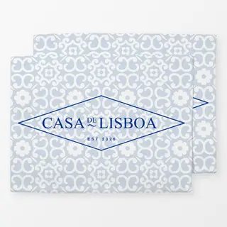 Tischset Azujelo Casa de Lisboa blau