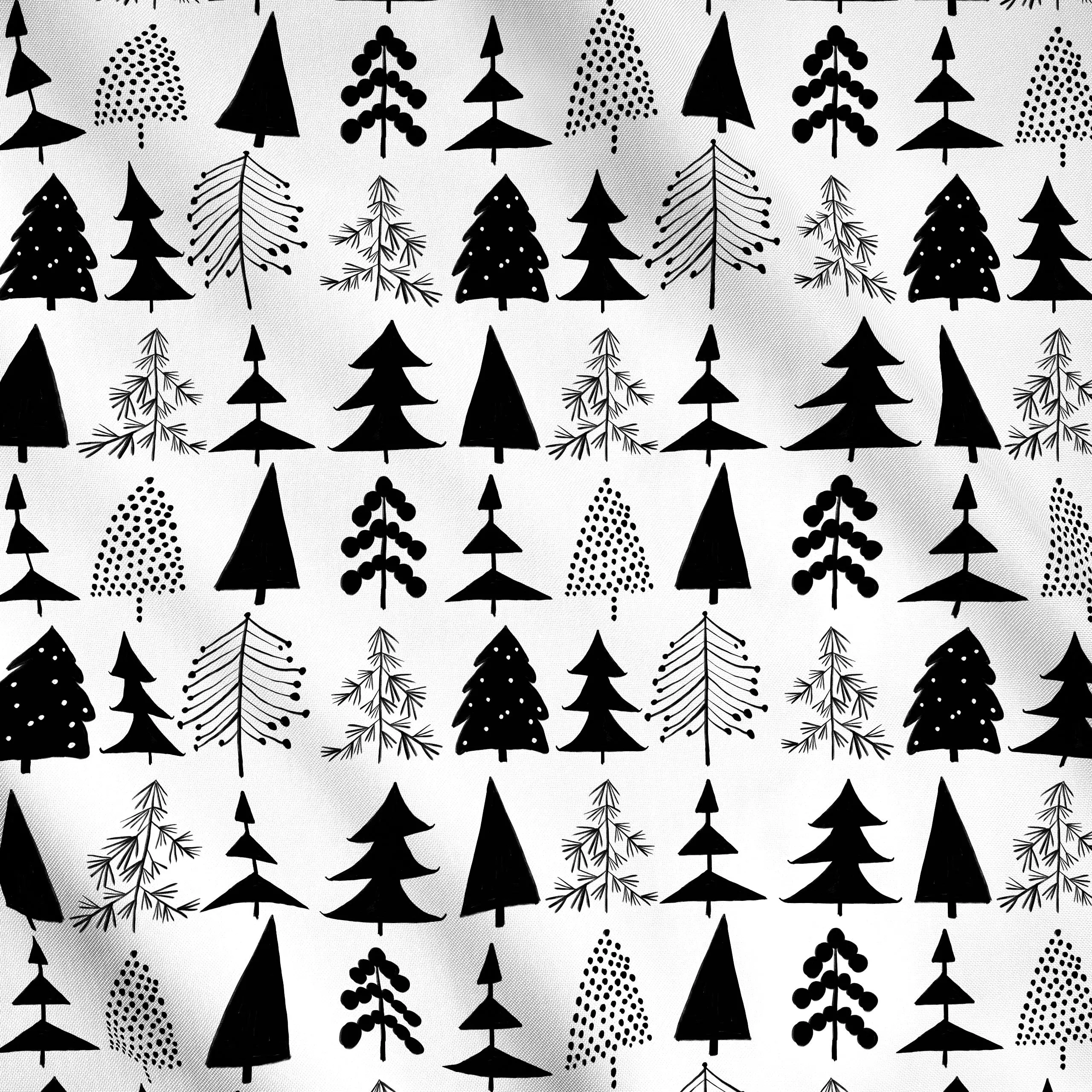 Meterware Tannenbäume - Weihnachten - von „Sophie Augustin Illustration"; Merry Christmas, Tannenbaum, Weihnachtsbaum, Weihn...