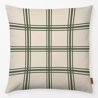 Kissen Autumn Checks beige green
