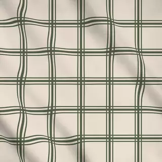 Meterware Autumn Checks beige green