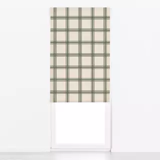 Raffrollo Autumn Checks beige green