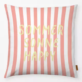 Kissen Sommer Sonne Happy Streifen