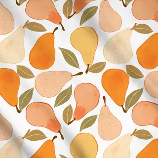 Meterware Birnenkompott 1 weiß