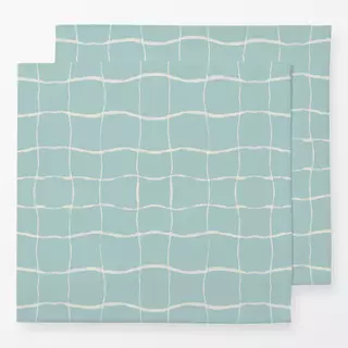 Servietten Pool Karo türkis groß