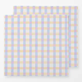Servietten Karomuster Pastellfarben