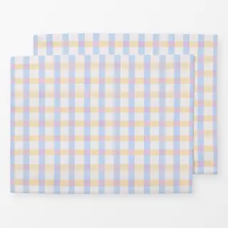 Tischset Karomuster Pastellfarben
