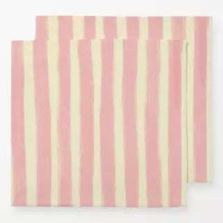 Servietten Streifen Rosa