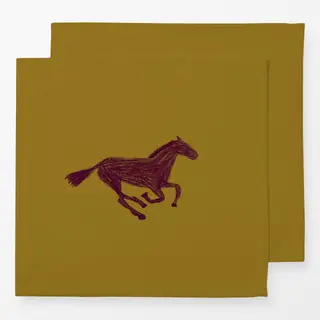 Servietten ChartreuseHorse