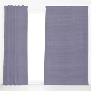 Dekovorhang Kleinkariert Blau