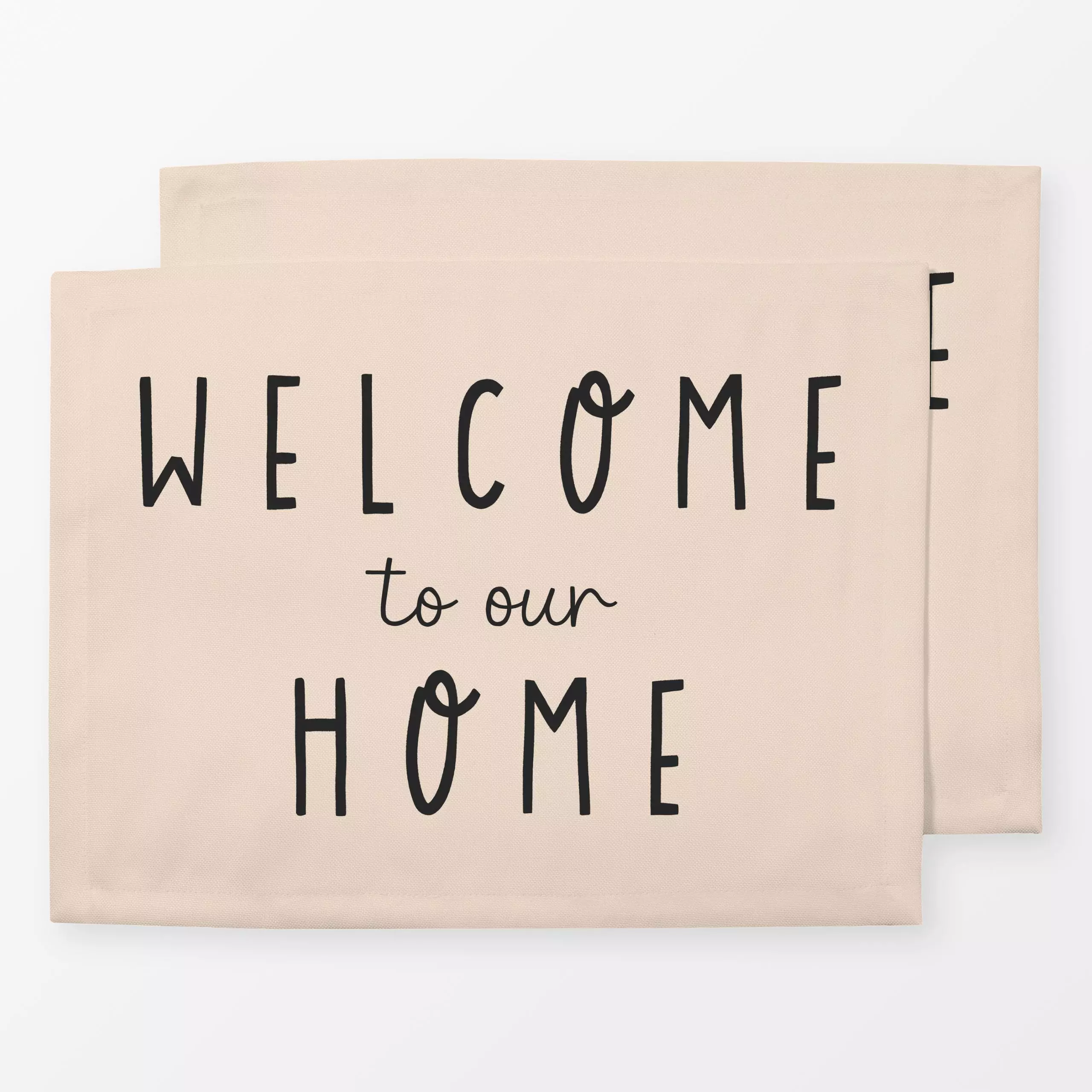 Tischset Welcome Home - Herbst, Sprüche & Schriftzüge - von „Studio Kesse"
