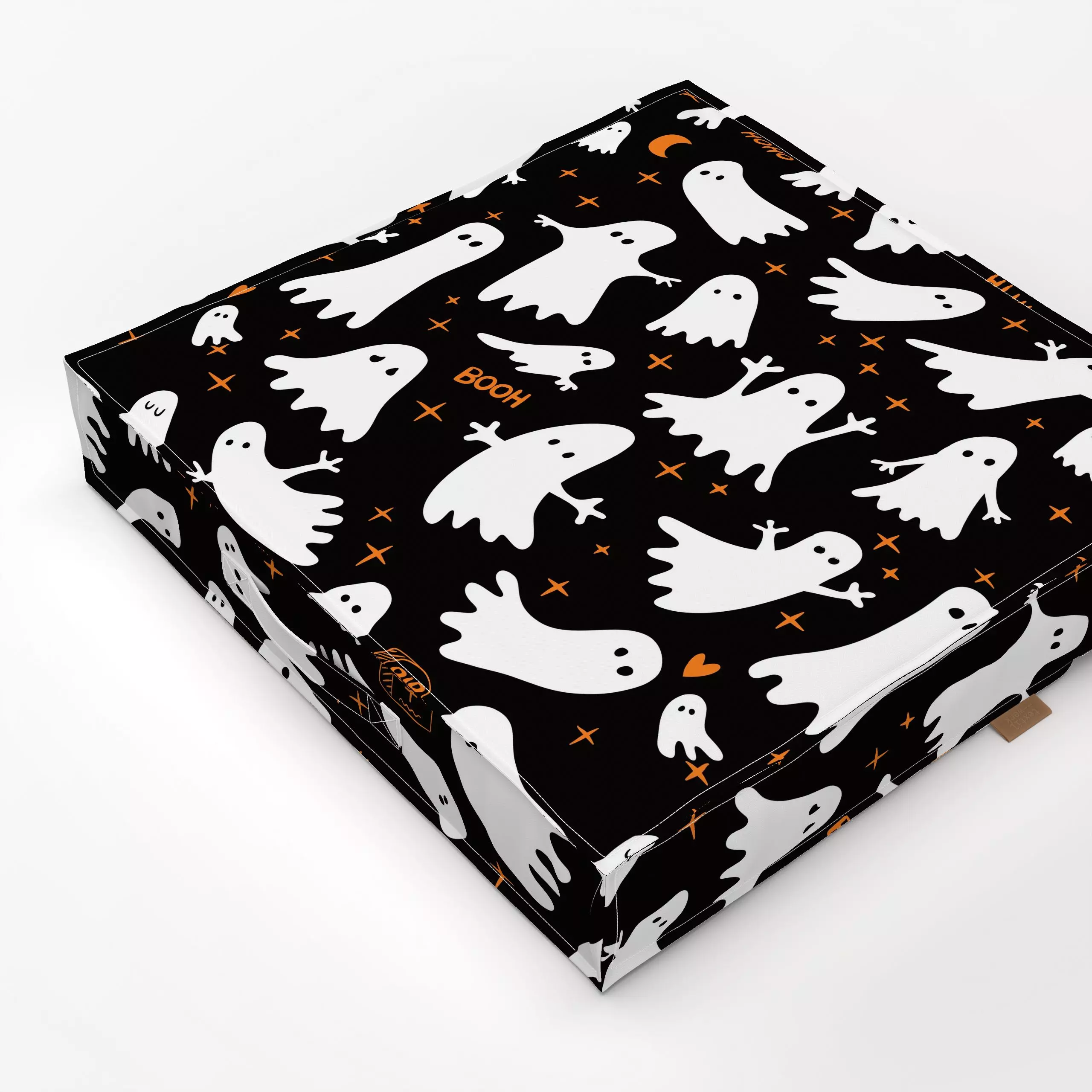 Bodenkissen Halloween Gespenster Muster - Herbst, Kinderzimmer & Motive für Kinder, Symbole & Muster - von „Heyduda"; Kinder...