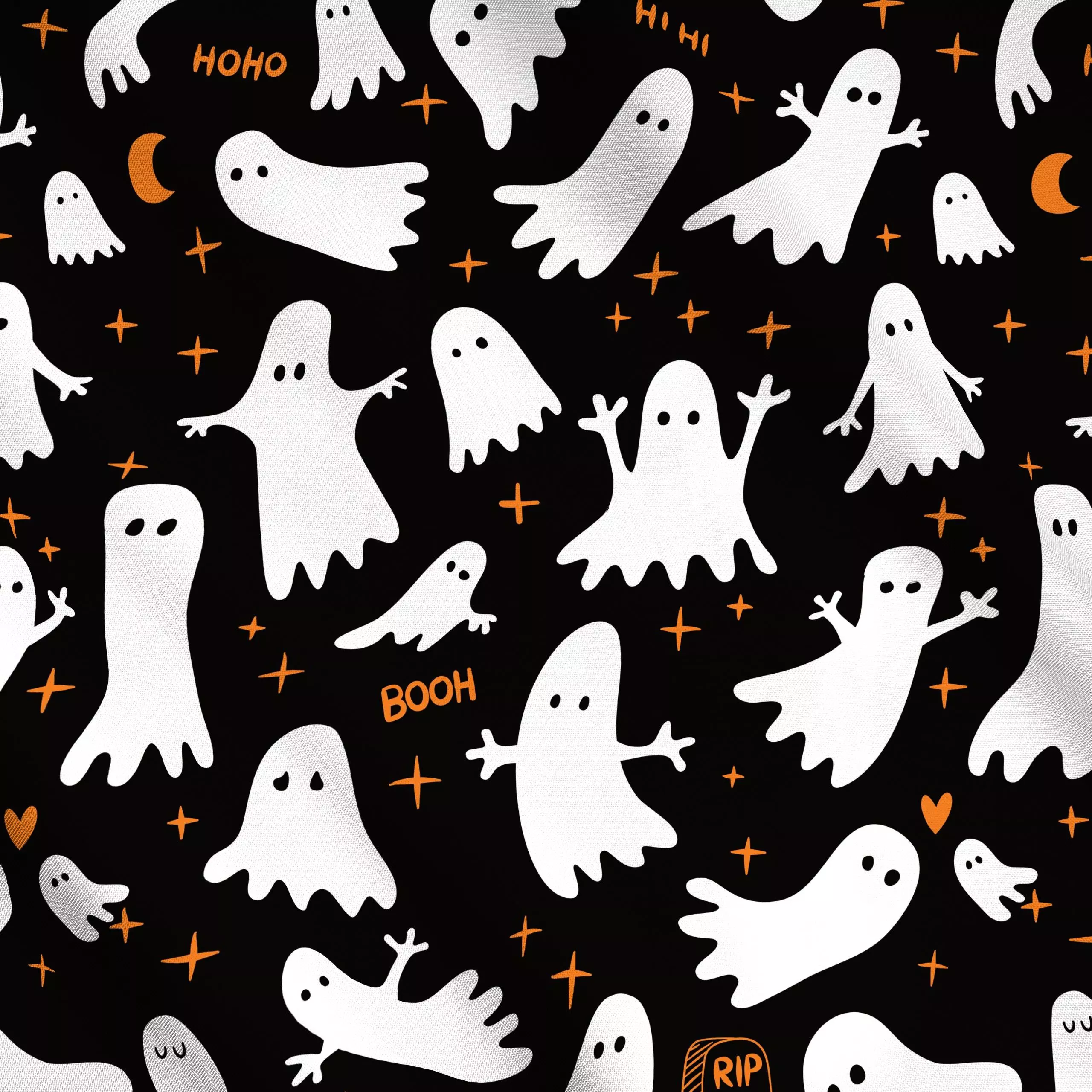 Meterware Halloween Gespenster Muster - Herbst, Kinderzimmer & Motive für Kinder, Symbole & Muster - von „Heyduda"; Kinder, ...