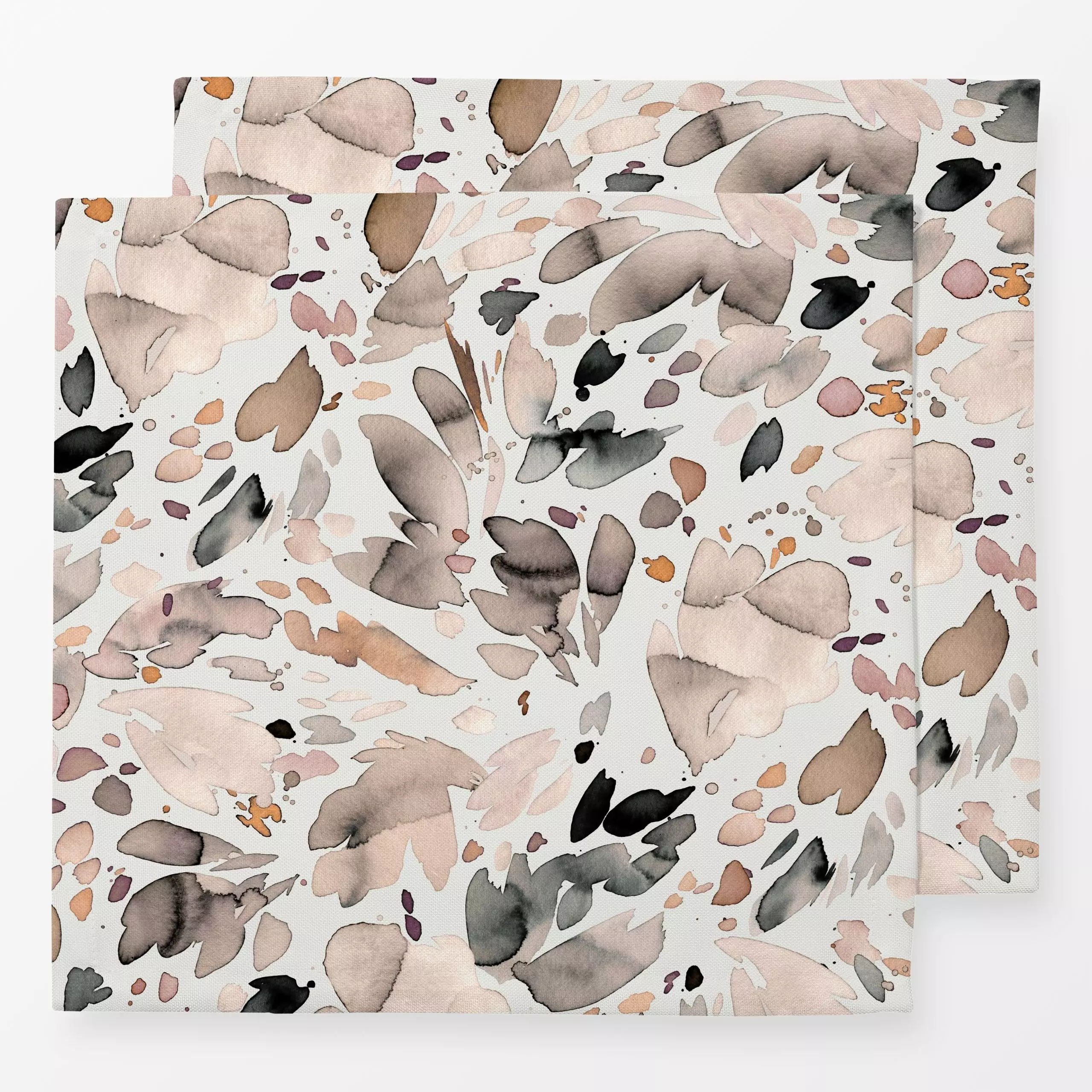 Servietten Watercolor Petals Rustic - Blumen & Florales, Sommer, Symbole & Muster - von „Ninola Design "; Aquarell, Kissen, ...