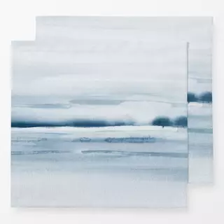 Servietten Blue tones sea waves