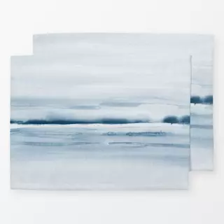 Tischset Blue tones sea waves