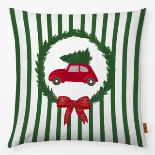 Kissen Weihnachten Auto Schleife