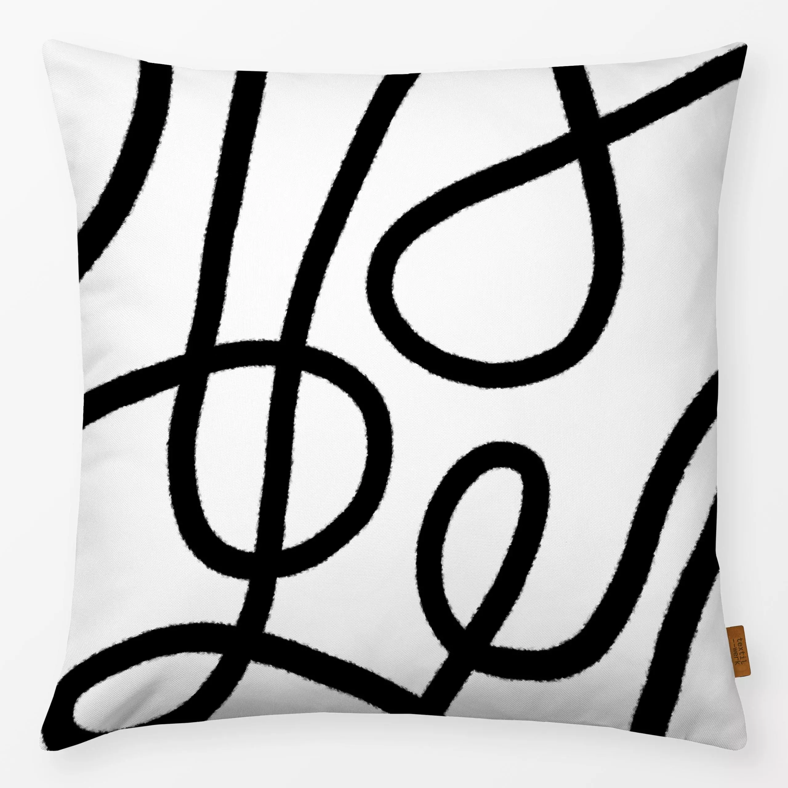 Kissen Node - Kurven - Symbole & Muster - von „Maria Eugênia Zanchet"; minimal, modern