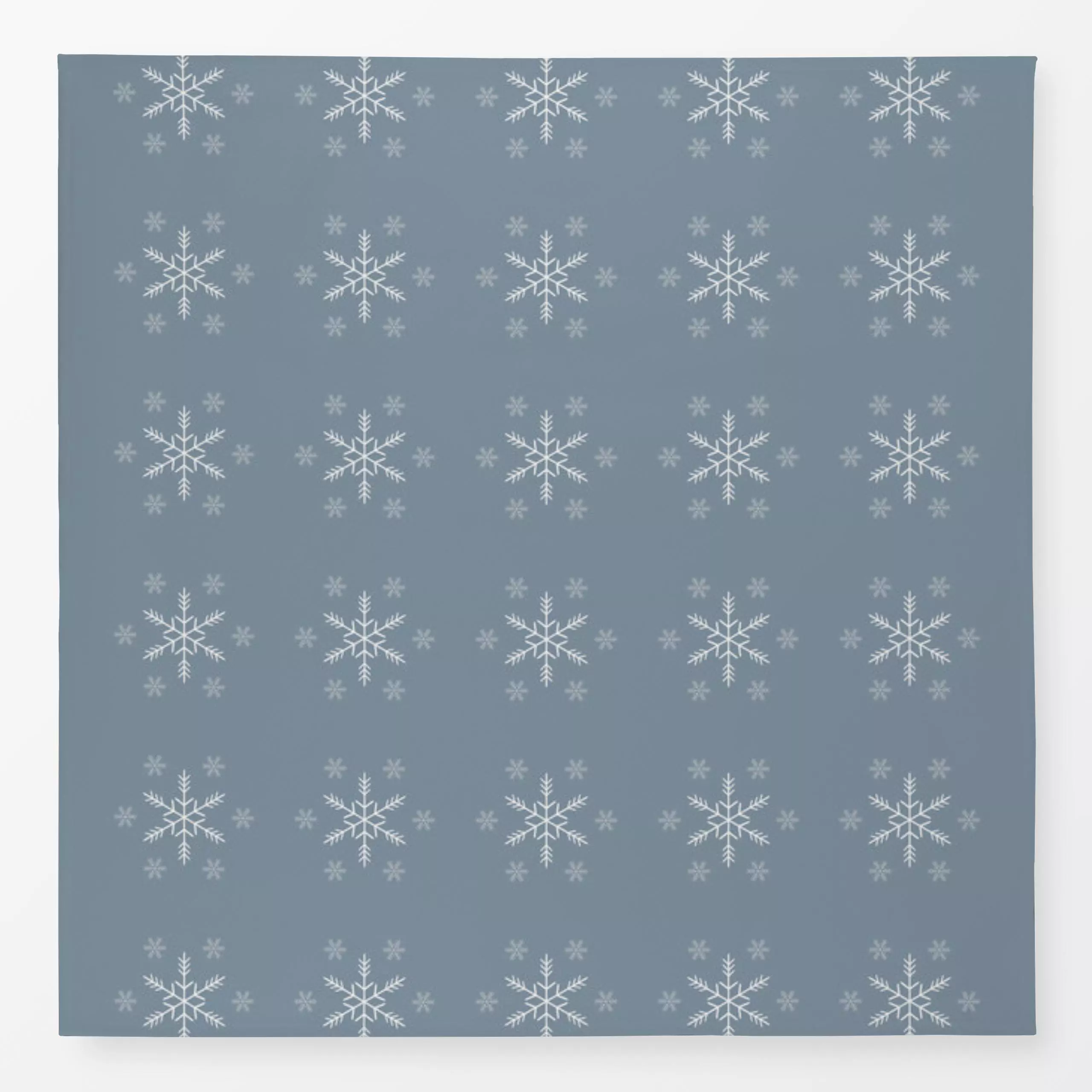 Tischdecke Eiskristall Muster blau - Weihnachten, Winter - von „Jana Moßmann"; Muster, Schneeflocken, Weihnachten, Winter, S...