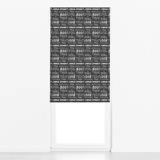 Raffrollo Halloween Typo anthrazit