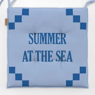 Sitzkissen Summer At The Sea Blau